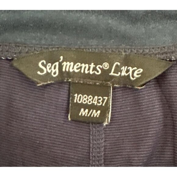 Seg'ments Luxe Skirt Womens Medium Navy Blue Polka Dot Poly Spandex - Picture 4 of 5